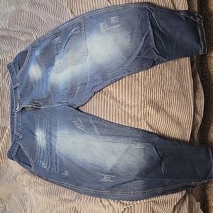 Blue Jean stretch denim pants. Size Large.